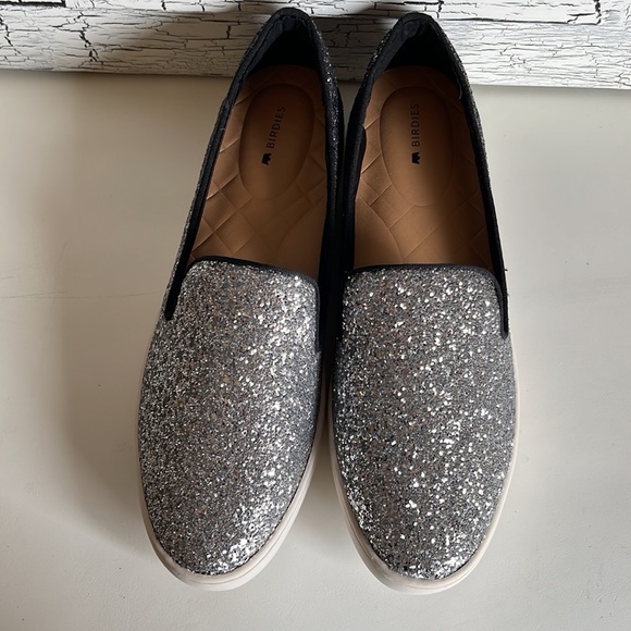 Birdies The Swift Silver Sparkle Glitter - Picture 6 of 8